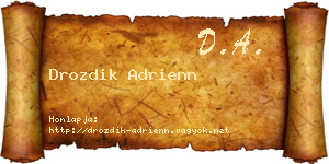 Drozdik Adrienn névjegykártya